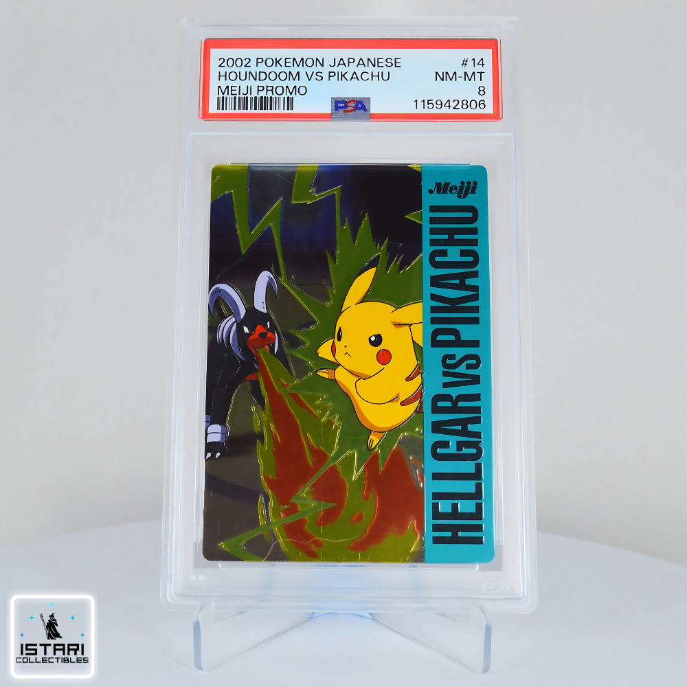PSA 8 - Pikachu vs Houndoom - Meiji Promo (Japanese) -Pokémon  - 2002