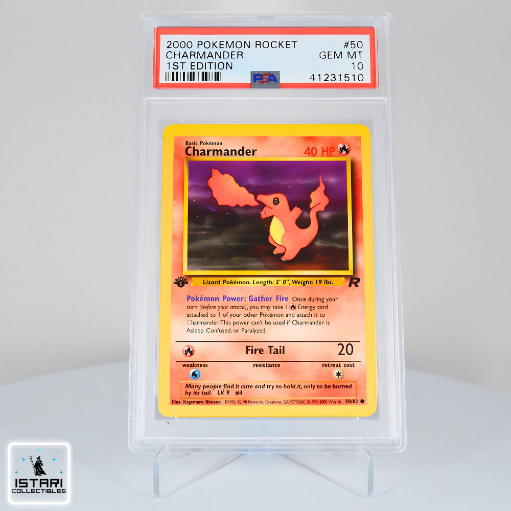 PSA 10 - Dark Charmander (1st Edition) - Rocket - Pokémon - 2000