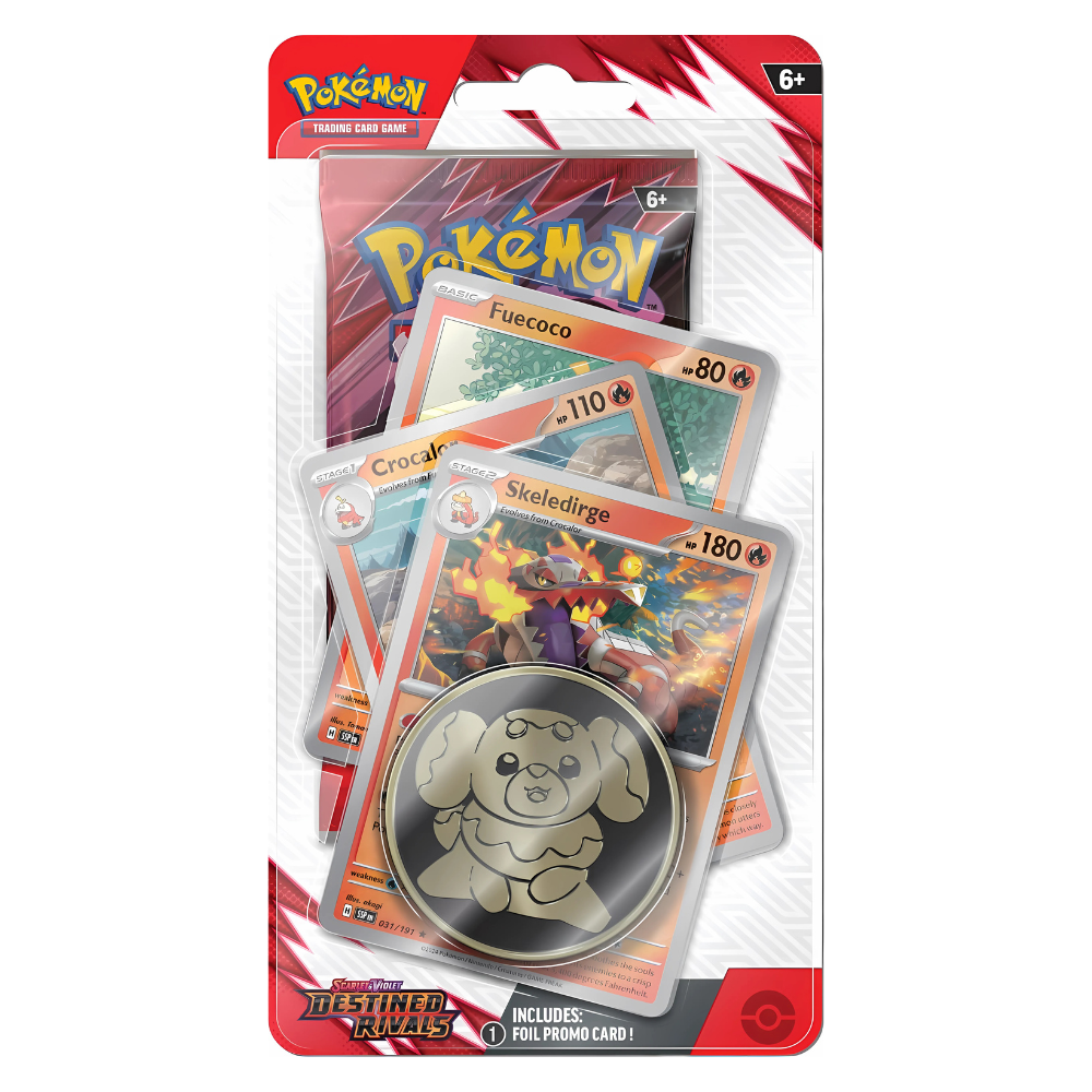 Pokémon - Scarlet & Violet - Destined Rivals - Premium Checklane Blister (Skeledirge)