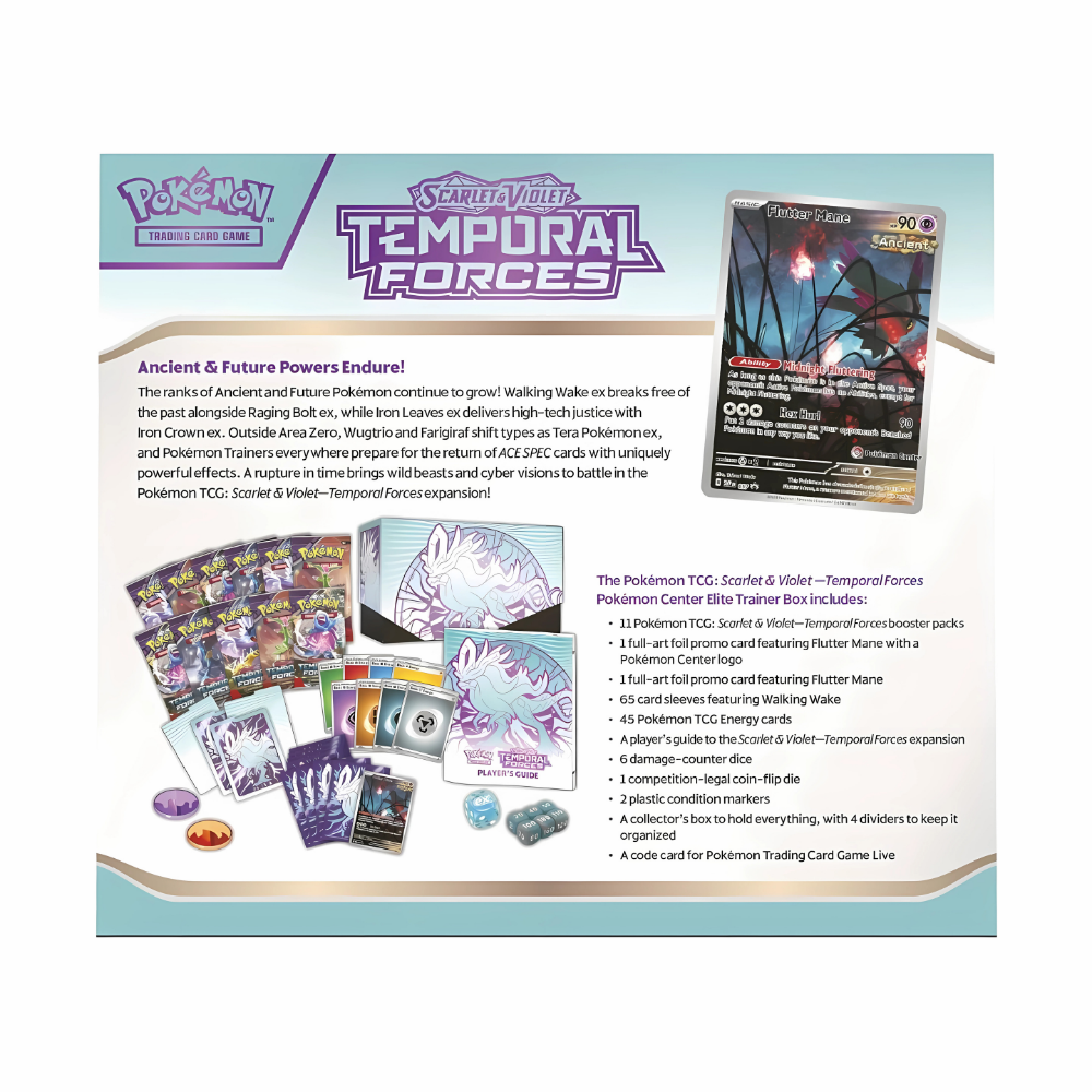 Pokemon - Scarlet & Violet - Temporal Forces - Elite Trainer Box (Walking Wake)