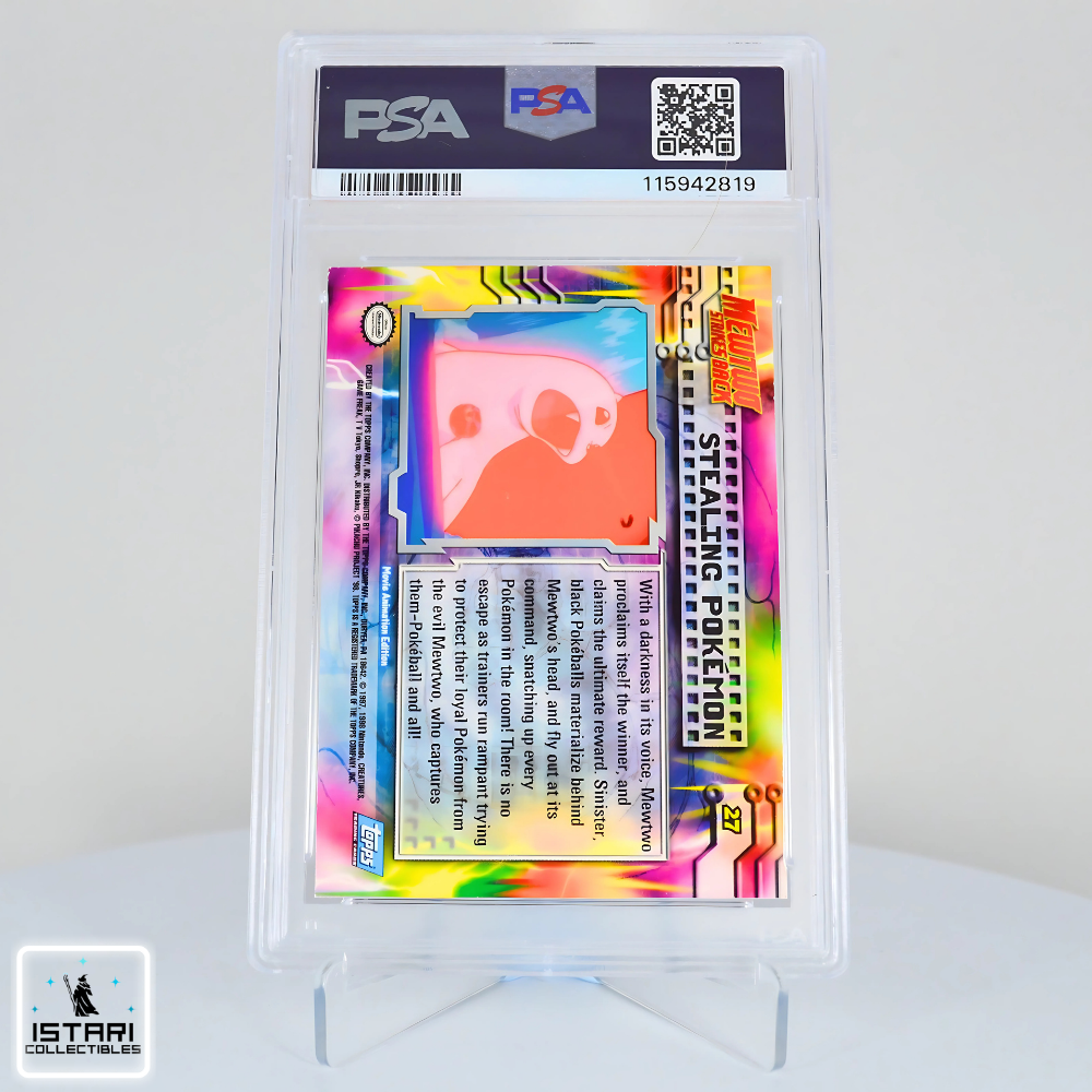 PSA 7 - Stealing Pokemon (Rainbow) - The First Movie - Topps - 1999