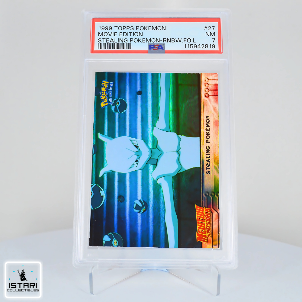 PSA 7 - Stealing Pokemon (Rainbow) - The First Movie - Topps - 1999